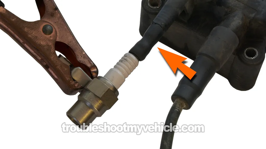 Testing For Spark At The Ignition Coil Pack. How To Test The Ignition Coil Pack (1995, 1996, 1997, 1998, 1999, 2000 2.0L Dodge Stratus And Plymouth Breeze)