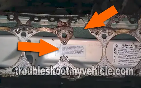 Nissan pickup blown head gasket #6