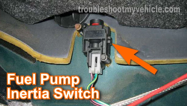 Checking The Fuel Pump Inertia Switch. How To Test The Fuel Pump (1990, 1991, 1992, 1993, 1994, 1995, 1996, 1997 2.3L Ford Ranger, Mustang, And Mazda B2300)
