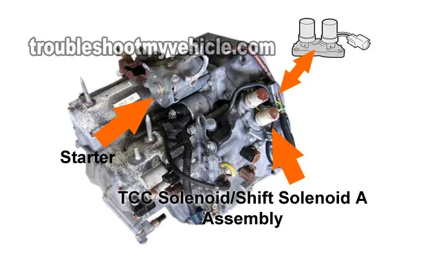 How To Test Torque Converter Clutch Solenoid/Shift Solenoid A Assembly (Honda 2.2L, 2.3L)
