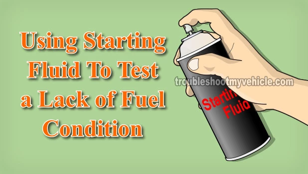 Using Starting Fluid To Test For A No-start Condition Caused By A Bad Fuel Pump. How To Test The Fuel Pump (2003, 2004, 2005, 2006, 2007 4.8L, 5.3L, 6.0L Chevrolet Express And GMC Savana).