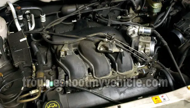 Intake Manifold Plenum Has To Be Removed To Test Compression On Cylinder 1, 2, And 3 (3.0L Ford Escape)