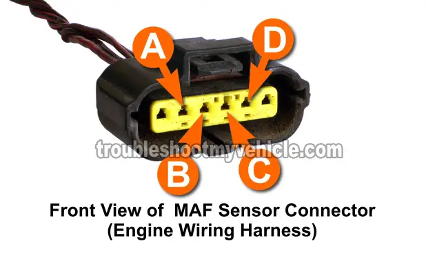 Verifying The PCM Is Providing Sensor Ground. How To Test The MAF Sensor (1998-2002 2.0L Mazda 626)