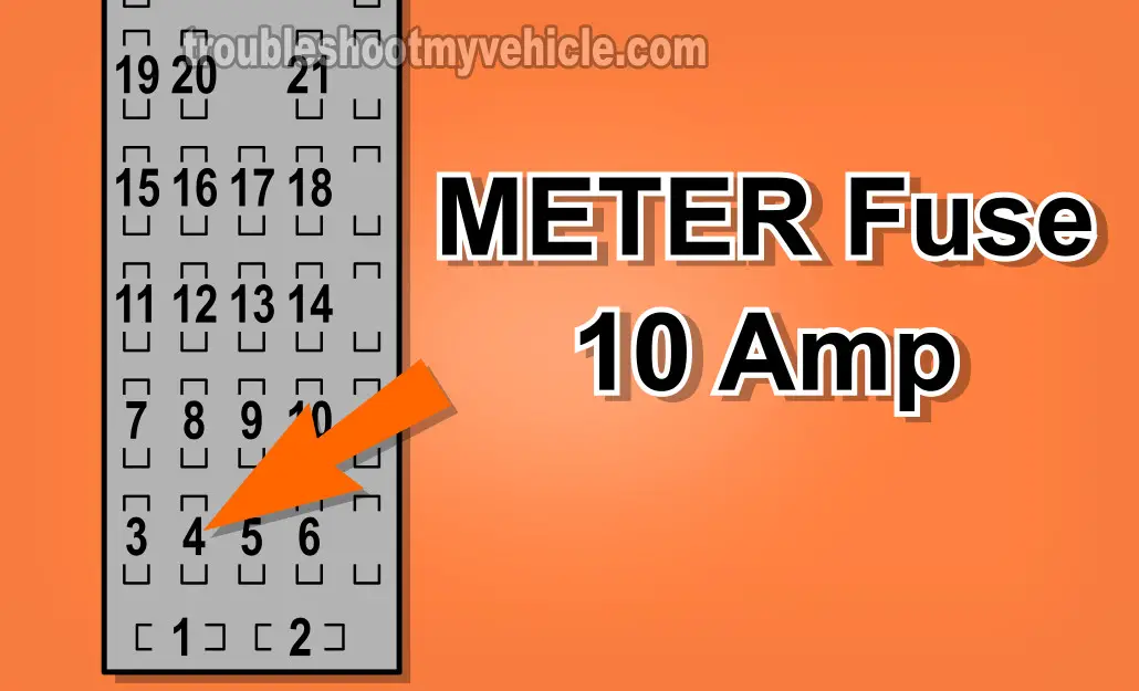 Checking The METER Fuse. How To Test The Alternator (1998-2002 2.0L Mazda 626)