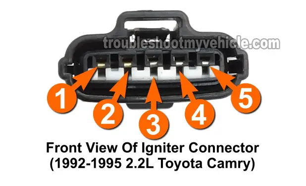 Igniter Connector Circuit Descriptions -1992, 1993, 1994, 1995 2.2L Toyota Camry
