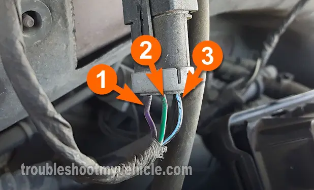 Making Sure The MAP Sensor Is Getting 5 Volts. How To Test The MAP Sensor (1991, 1992, 1993, 1994, 1995 2.5L Chrysler, Dodge, Plymouth Mini-Van)