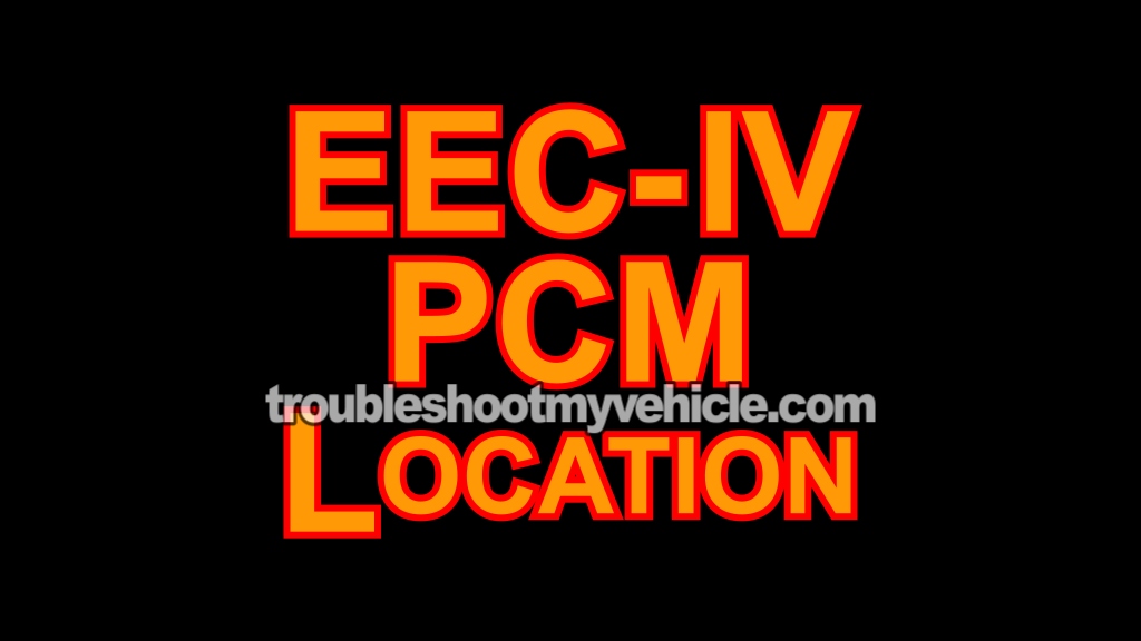 EEC-IV PCM Location (1990, 1991, 1992, 1993, 1994, 1995 3.8L V6 Ford Taurus, Mercury Sable) EEC-IV PCM Location (1990, 1991, 1992, 1993, 1994, 1995 3.8L V6 Ford Taurus, Mercury Sable)