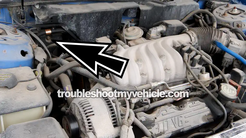 EEC IV PCM Location (1991, 1992, 1993, 1994, 1995 3.0L V6 Ford Taurus, Mercury Sable)