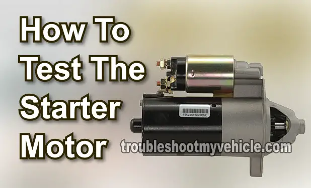 Part 1 How To Test The Starter Motor Ford 40l