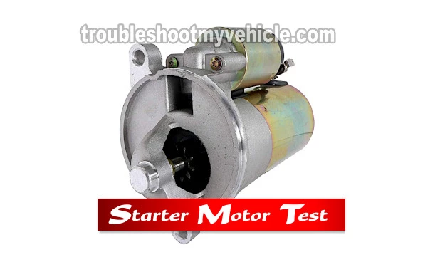 How To Test The Starter Motor (1991, 1992, 1993, 1994, 1995, 1996, 1997, 1998, 1999, 2000, 2001, 2002, 2003, 2004, 2005, 2006, 2007, 2008, 2009, 2010 4.0L V6 Ford Explorer, Aerostar, And Mercury Mountaineer)