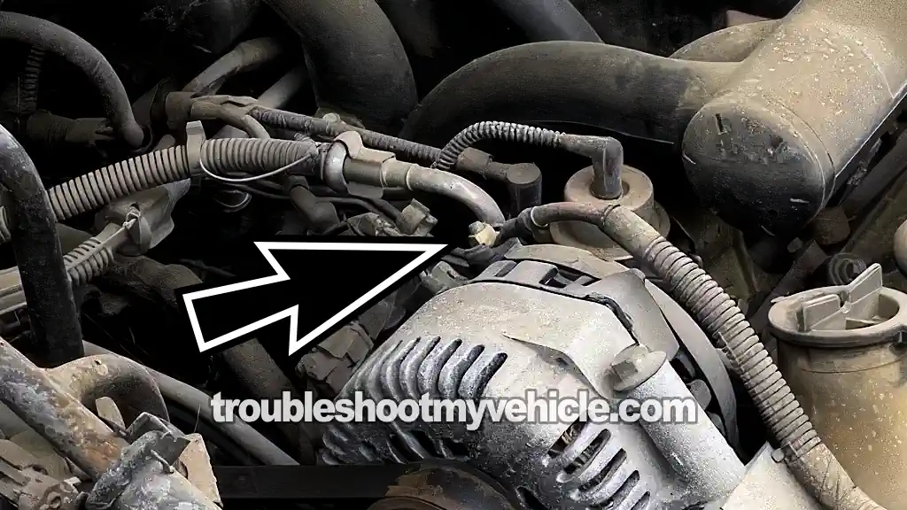 Testing The Continuity Of The Battery Circuit. How To Test The Alternator (1996, 1997, 1998 3.8L V6 Ford Windstar)