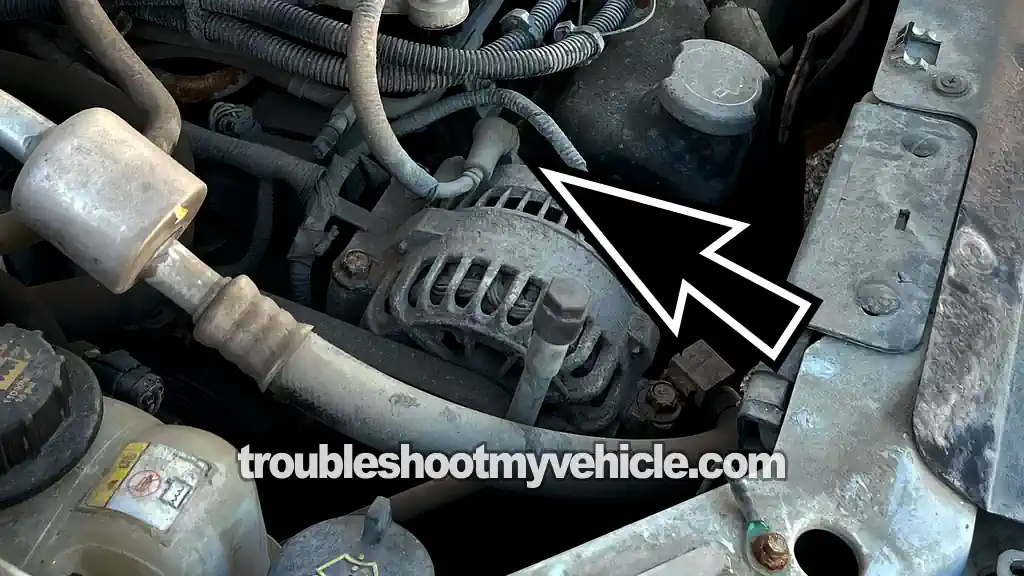 Testing The Continuity Of The Battery Circuit. How To Test The Alternator (1999, 2000, 2001, 2002, 2003 3.8L V6 Ford Windstar)