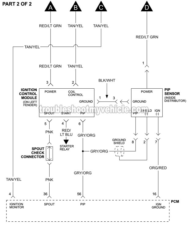Ignition System Wiring Diagram 1992