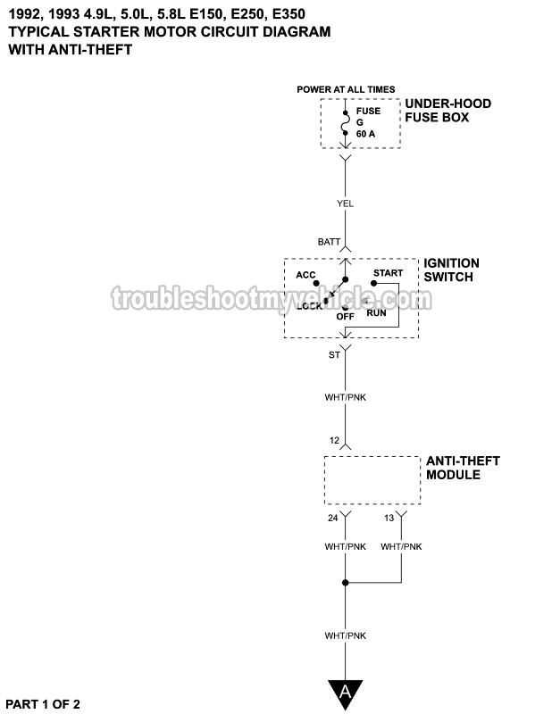Part 2 Starter Motor Circuit Diagram