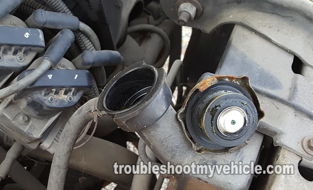 Troubleshooting A Blown Head Gasket. Exhaust Gases Shooting Out Of The Radiator (1989, 1990, 1991, 1992, 1993 3.3L V6 Buick Century, Skylark, 3.3L V6 Oldsmobile Achieva, Calais, Cutlass Ciera)