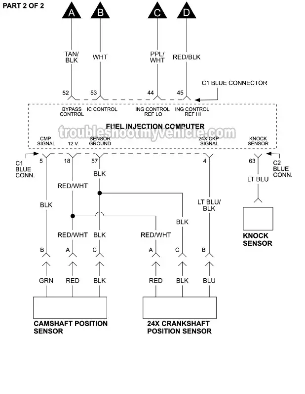 Ignition System Wiring Diagram (1997 3.1L V6 Buick Century)