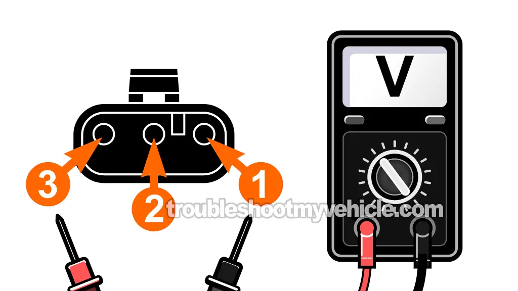 Making Sure The MAP Sensor Is Getting Power. How To Test MAP Sensor (1991, 1992, 1993, 1994, 1995 3.0L V6 LeBaron, Daytona, Dynasty, Monaco, Shadow, Spirit, Acclaim, Sundance)