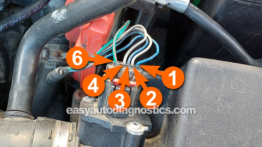 Making Sure The MAF Sensor Is Getting Power. How To Test The MAF Sensor (2011, 2012, 2013 1.6L Ford Fiesta)