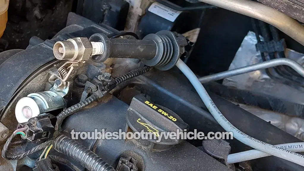 Testing For Spark At The Spark Plug Wire. How To Test The Ignition Coil Pack (2011, 2012, 2013, 2014, 2015, 2016, 2017, 2018, 2019 1.6L Ford Fiesta)