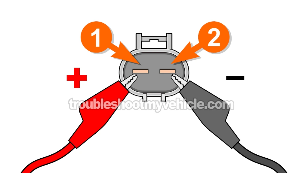 Applying Power And Ground To The Fan Motor. How To Test The Radiator Fan Motor (1997, 1998, 1999, 2000, 2001 2.2L Toyota Camry)