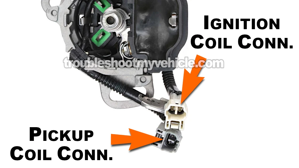 Distributor Connector Circuit Descriptions. How To Test The Distributor Pickup Coil (1991, 1992, 1993, 1994 1.5L Toyota Tercel)