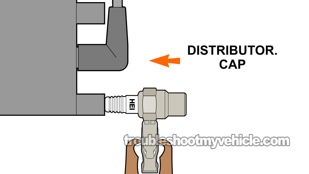 Checking The Distributor Cap For Spark. How To Test The Ignition Coil (1993, 1994, 1995 1.6L Toyota Corolla)