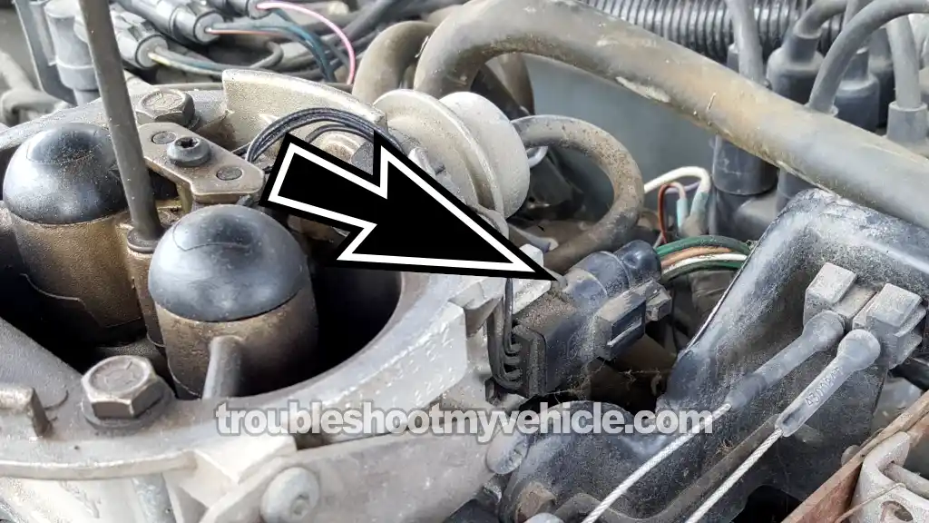 Fuel Injector 4-Wire Connector Location. How To Test The Fuel Injectors (1989, 1990, 1991 5.2L, 5.9L V8 Dodge Ram Pickup)
