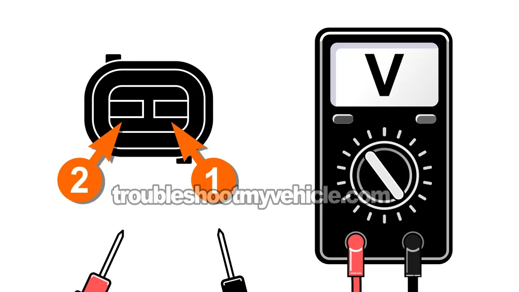 Check For 5 Volt Reference At The ECT Sensor Connector. How To Troubleshoot P0117 And P0118 -ECT Sensor Tests (1996, 1997, 1998, 1999, 2000, 2001, 2002, 2003 5.2L, 5.9L V8 Dodge Ram Pickup) Check For 5 Volt Reference At The ECT Sensor Connector. How To Troubleshoot P0117 And P0118 -ECT Sensor Tests (1996, 1997, 1998, 1999, 2000, 2001, 2002, 2003 5.2L, 5.9L V8 Dodge Ram Pickup)