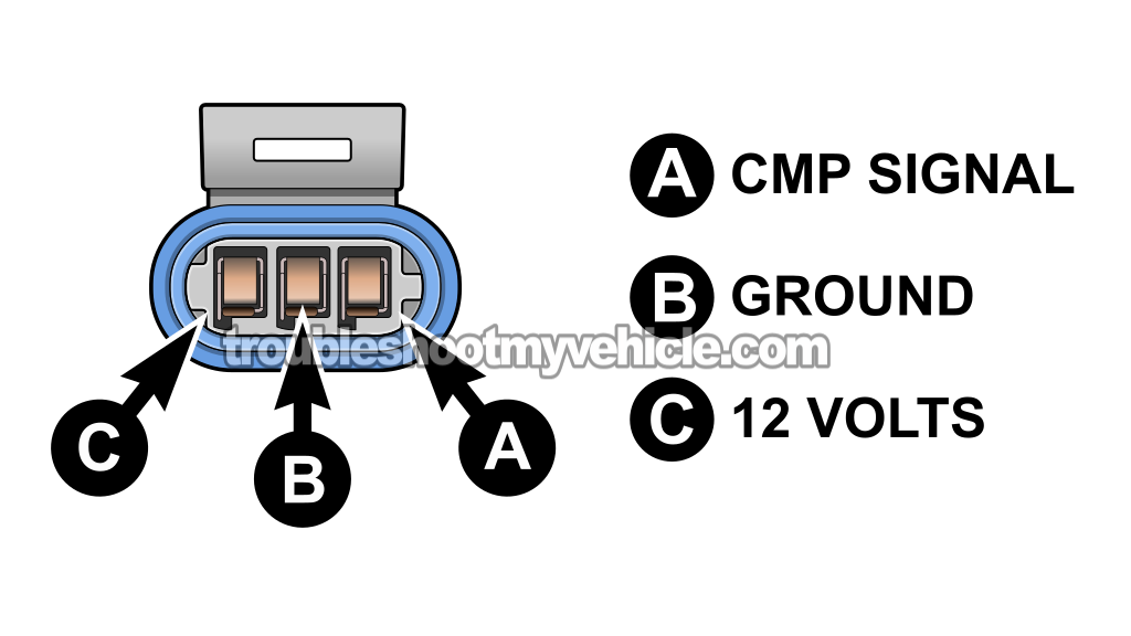 Making Sure The CMP Sensor Is Getting Power. How To Test The CMP Sensor -P0341 (1994, 1995, 1996, 1997, 1998, 1999, 2000, 2001, 2002, 2003, 2004, 2005 3.8L V6 Buick LeSabre)