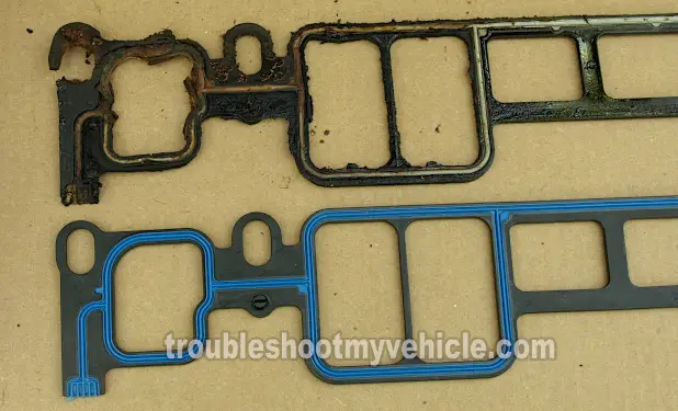 Bad Intake Manifold Gasket That Was Leaking Coolant (GM 4.3L, 5.0L, 5.7L)