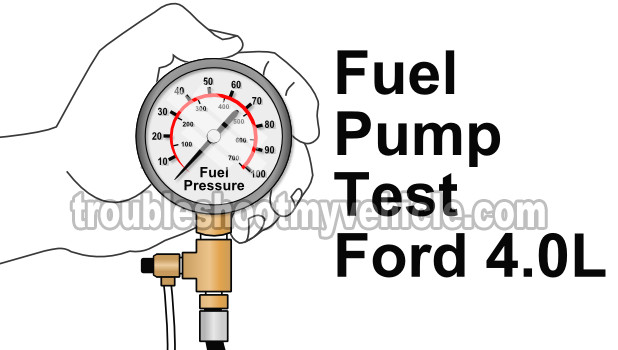 How To Test The Fuel Pump (Ford 4.0L Explorer, Aerostar And Mercury Mountaineer)