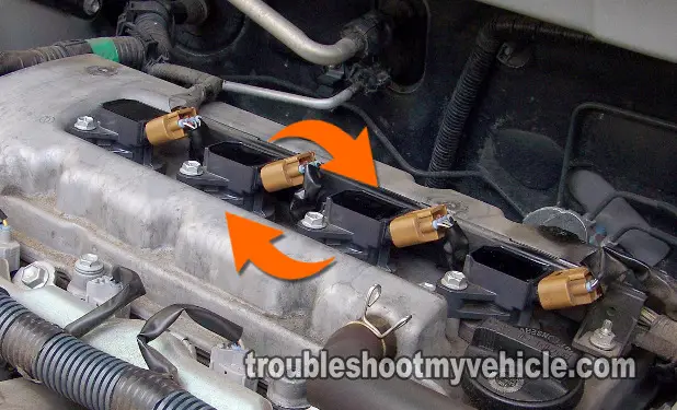 Swapping The Ignition Coils -Toyota 1.8L COP Coils.