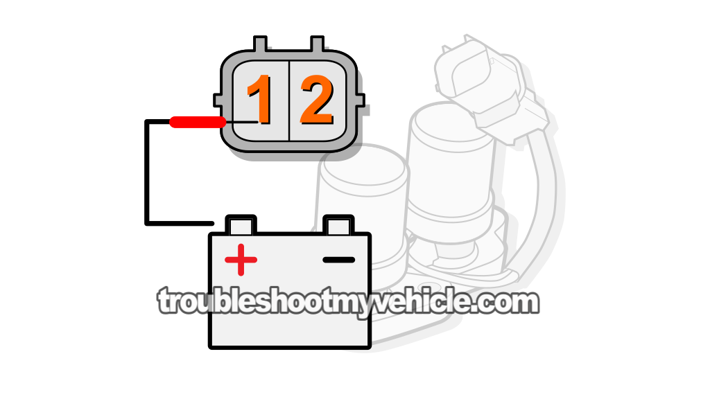Applying 12 Volts To Solenoid A. How To Test Shift Solenoid Valves A and B (1996, 1997, 1998, 1999, 2000 1.6L Honda Civic)
