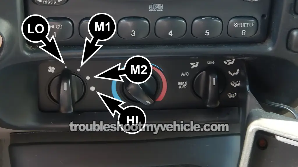 How To Test The Blower Motor Switch (1995, 1996, 1997, 1998, 1999, 2000, 2001 4.0L V6 Ford Explorer And Mercury Mountaineer)