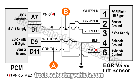 MAP Sensor Wiring Diagram (1996, 1997, 1998 1.6L Honda Civic with VTEC-E Engine with Manual Transmission)