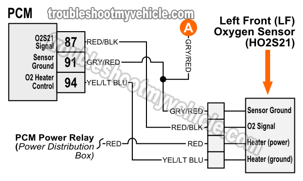 Oxygen (O2) Sensor Wiring Diagrams (1997 4.6L F150-F250) honda c70 wiring diagrams 