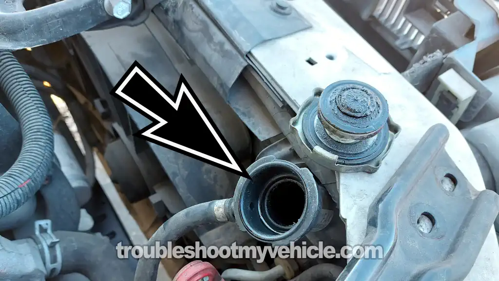 Coolant Shooting Out From Open Radiator. How To Test For A Blown Head Gasket (1994, 1995, 1996, 1997, 1998, 1999, 2000, 2001, 2002, 2003, 2004, 2005 3.1L V6 Buick Century)