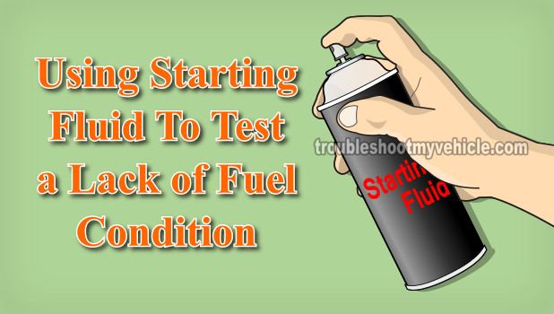 Using Starting Fluid To Confirm Lack Of Fuel. How To Test The Fuel Pump (4.0L Jeep)