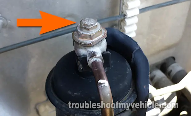 Fuel Filter Banjo Bolt With 6mm Bolt. How To Test The Fuel Pump (1995, 1996, 1997, 1998, 1999, 2000 1.6L Honda Civic)