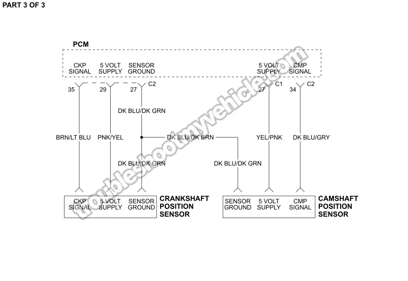 PART 3 of 3 -Ignition System Wiring Diagram. 2007, 2008 4.7L V8 Dodge Ram Pickup PART 3 of 3 -Ignition System Wiring Diagram. 2007, 2008 4.7L V8 Dodge Ram Pickup
