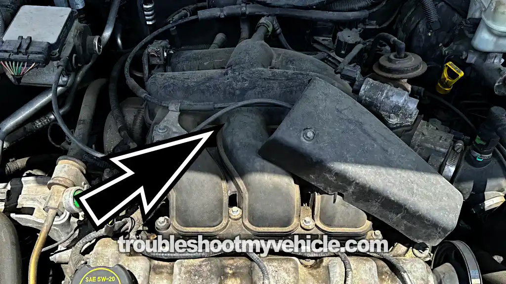 The Intake Manifold Plenum Has To Be Removed. How To Test Engine Compression (2001, 2002, 2003, 2004, 2005, 2006, 2007, 2008, 2009, 2010, 2011, 2012 3.0L V6 Ford Escape, Mercury Mariner, And Mazda Tribute)